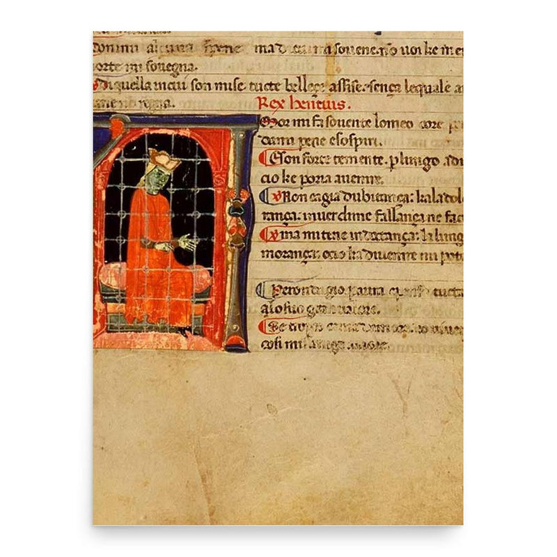 Enzo of Sardinia poster print, in size 18x24 inches.