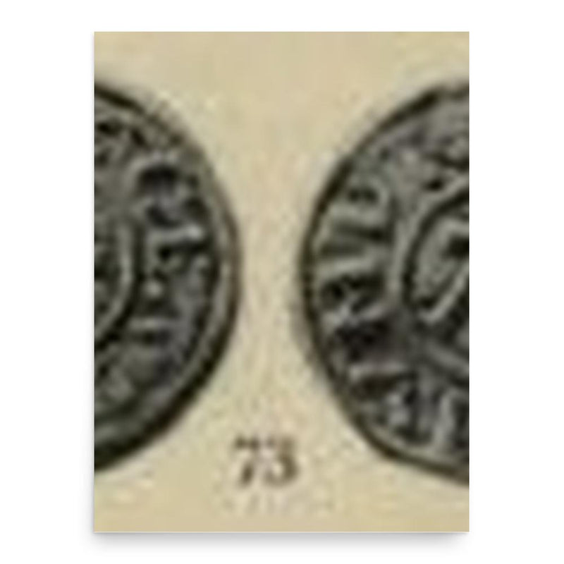 Eohric of East Anglia poster print, in size 18x24 inches.