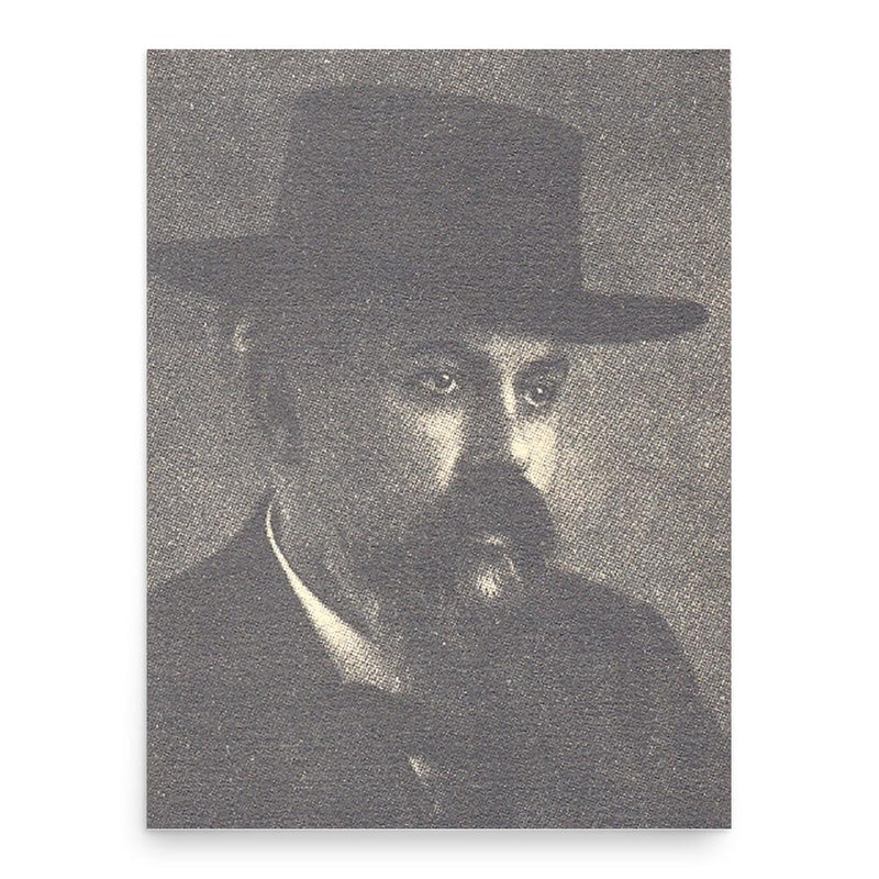 Ephraim Carlebach poster print, in size 18x24 inches.