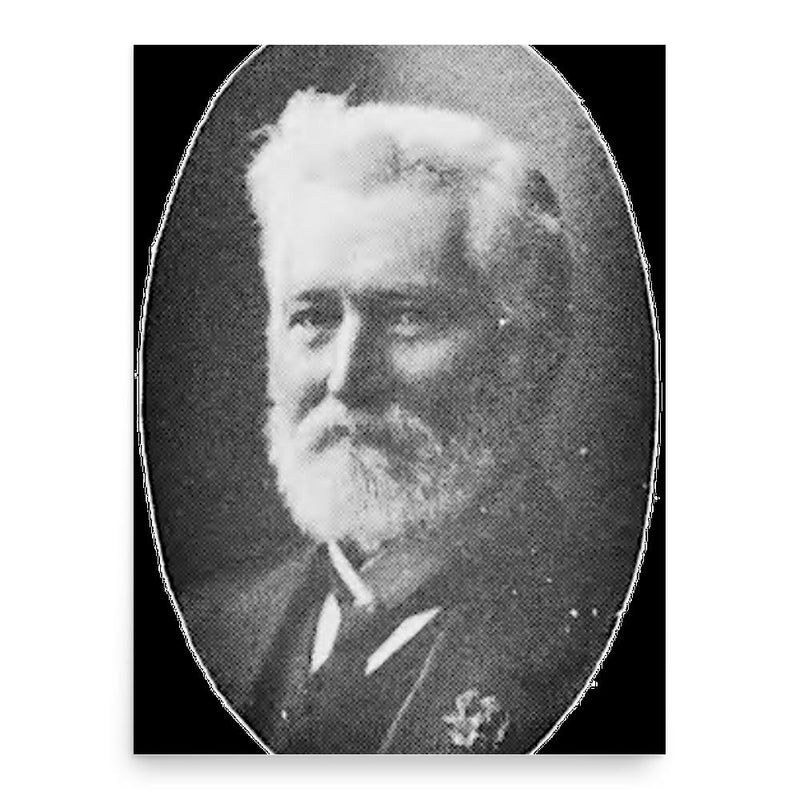 Ephraim Clarke poster print, in size 18x24 inches.