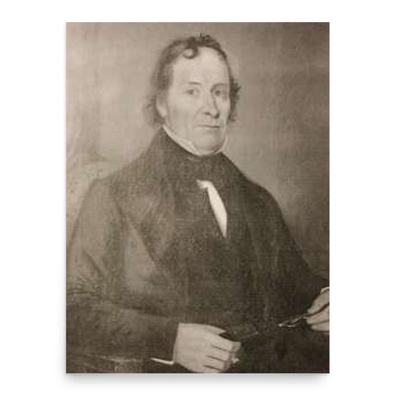 Ephraim Downs poster print, in size 18x24 inches.