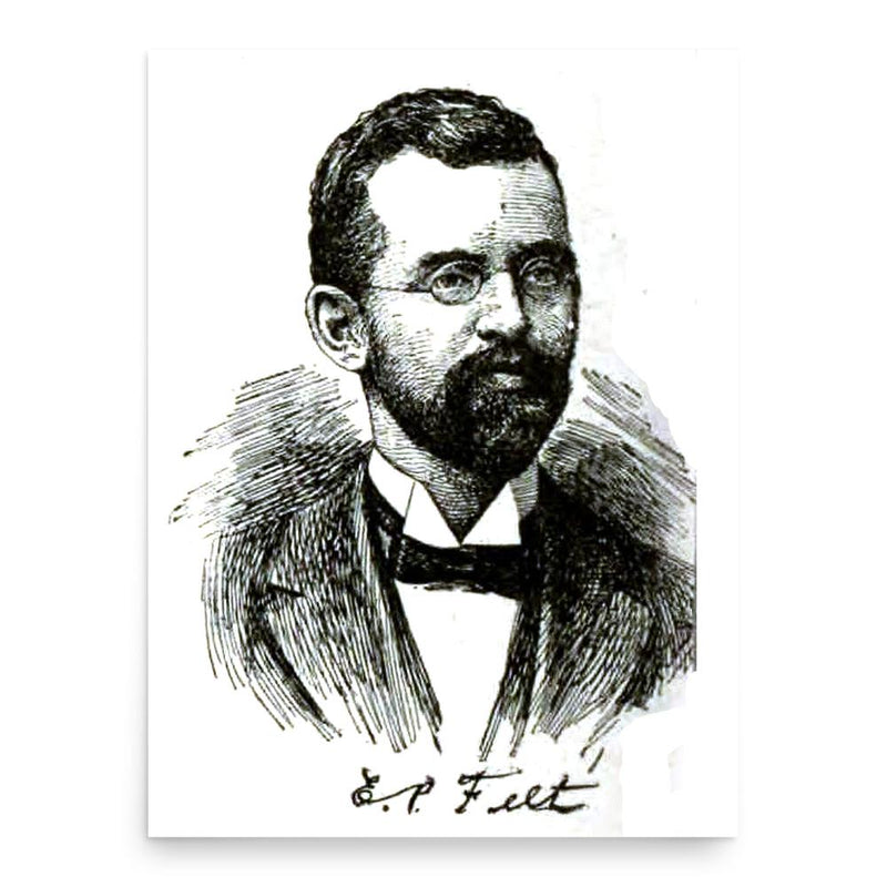 Ephraim Porter Felt poster print, in size 18x24 inches.