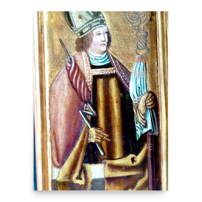 Erasmus of Formia poster print, in size 18x24 inches.