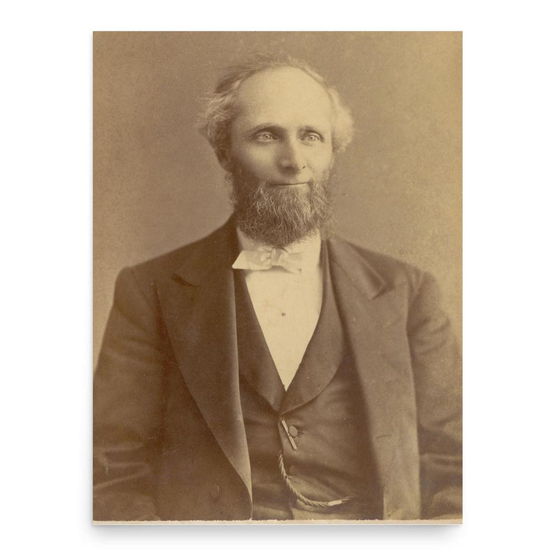 Erastus Otis Haven poster print, in size 18x24 inches.