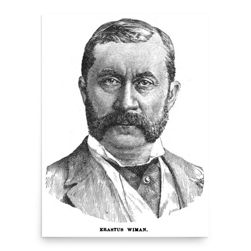 Erastus Wiman poster print, in size 18x24 inches.