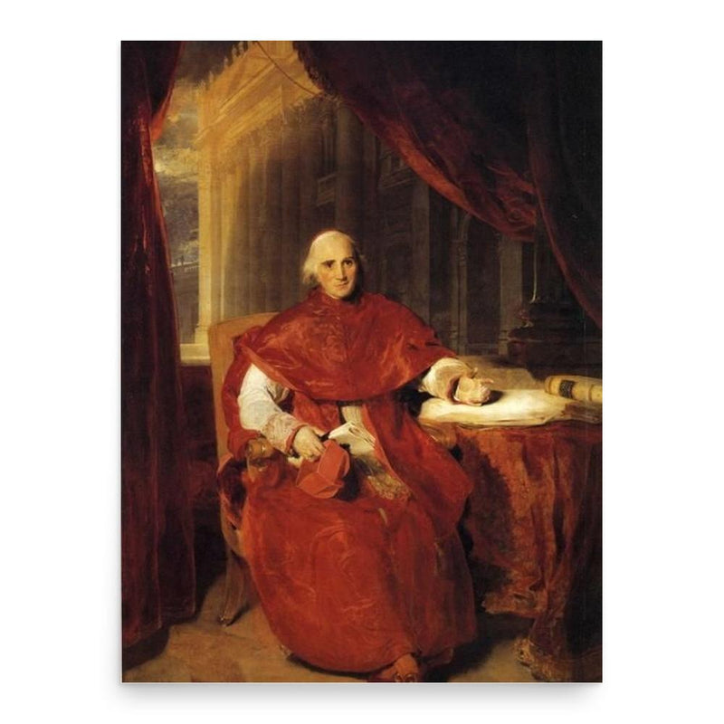 Ercole Consalvi poster print, in size 18x24 inches.