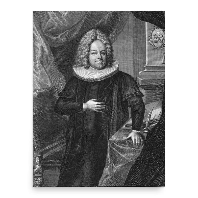 Erdmann Neumeister poster print, in size 18x24 inches.