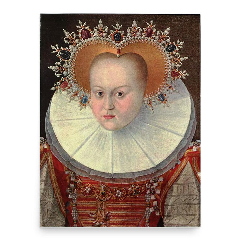 Erdmuthe of Brandenburg poster print, in size 18x24 inches.