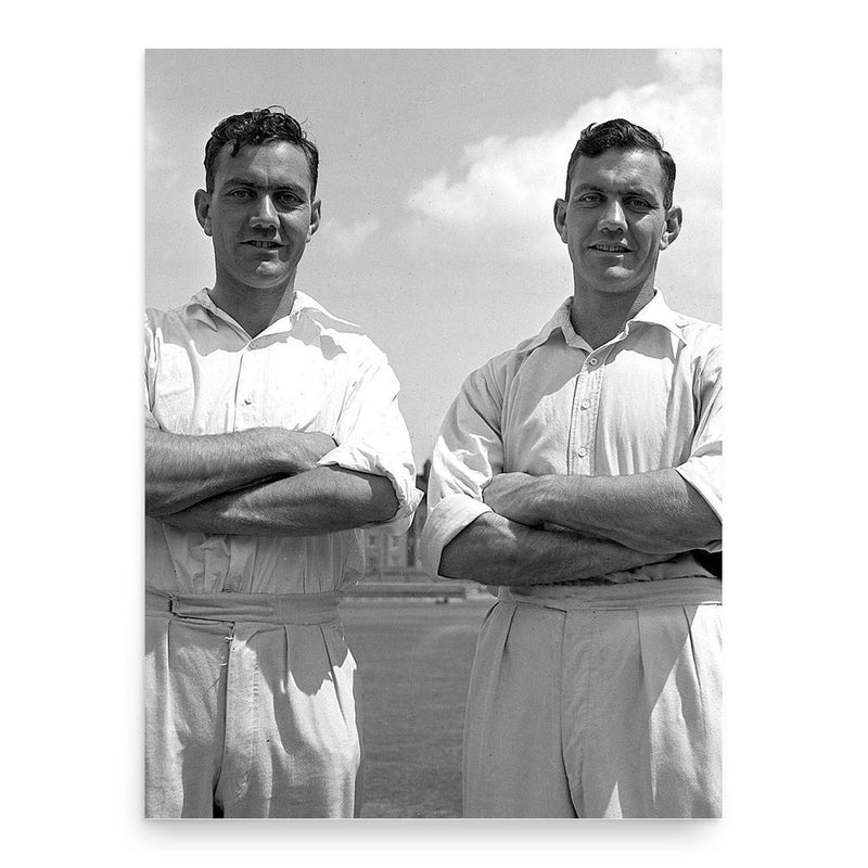 Eric Bedser poster print, in size 18x24 inches.