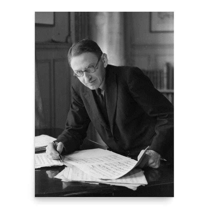 Eric Blom poster print, in size 18x24 inches.