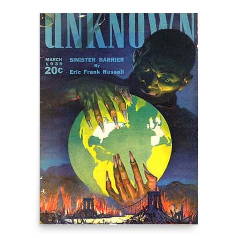 Eric Frank Russell poster print, in size 18x24 inches.