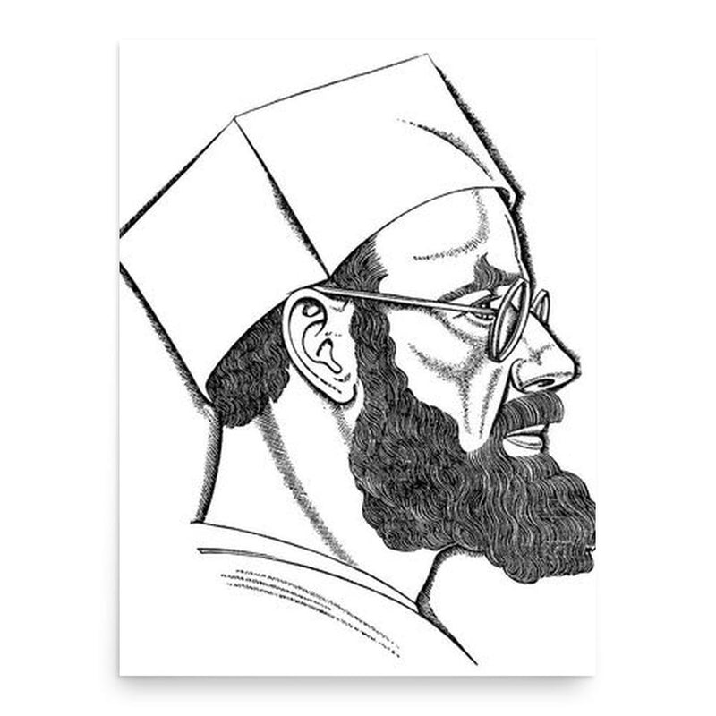 Eric Gill poster print, in size 18x24 inches.