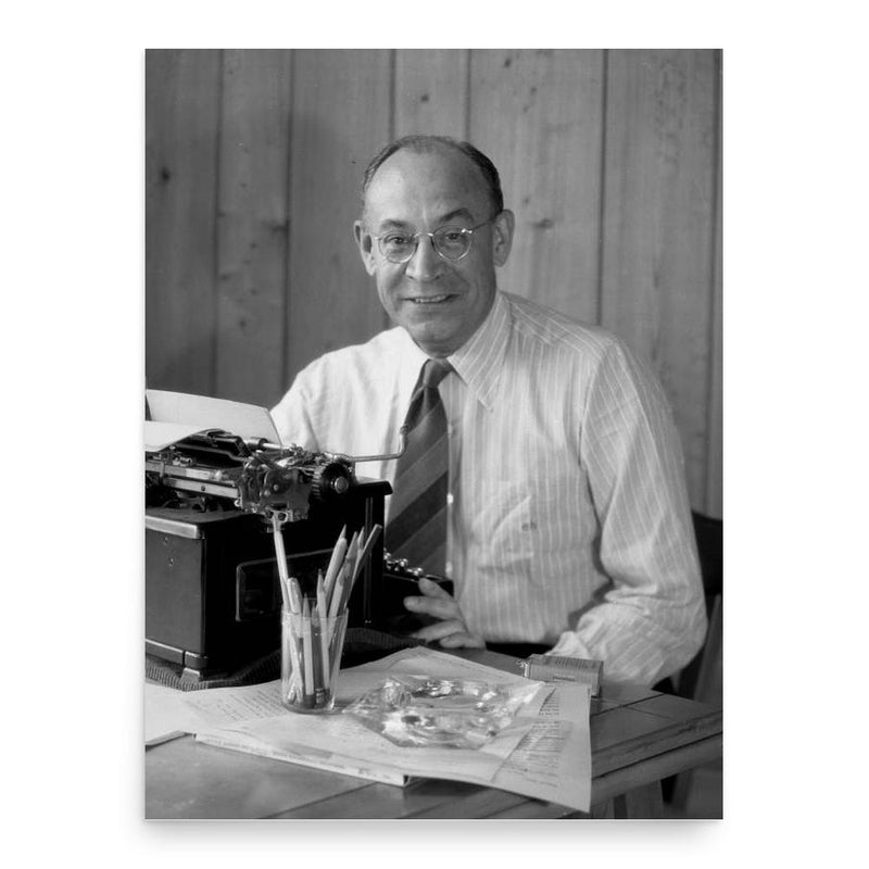 Eric Hodgins poster print, in size 18x24 inches.