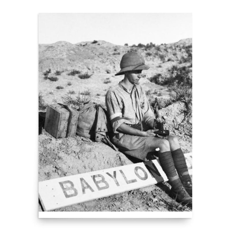 Eric Keast Burke poster print, in size 18x24 inches.