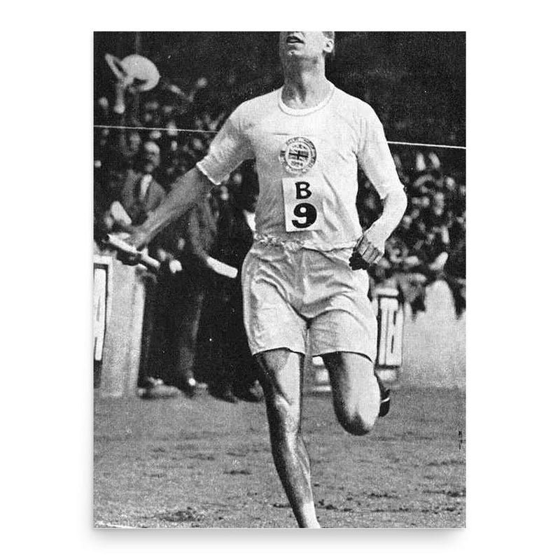 Eric Liddell poster print, in size 18x24 inches.