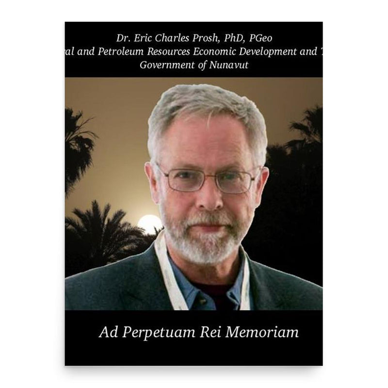 Eric Prosh poster print, in size 18x24 inches.