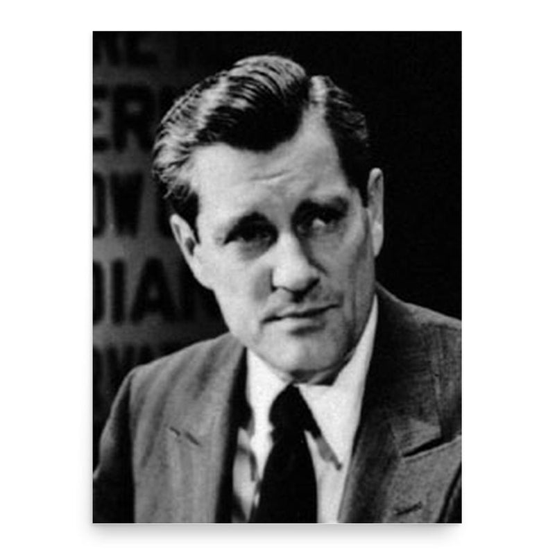 Eric Sevareid poster print, in size 18x24 inches.