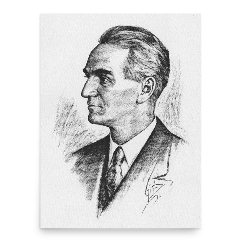 Eric Temple Bell poster print, in size 18x24 inches.