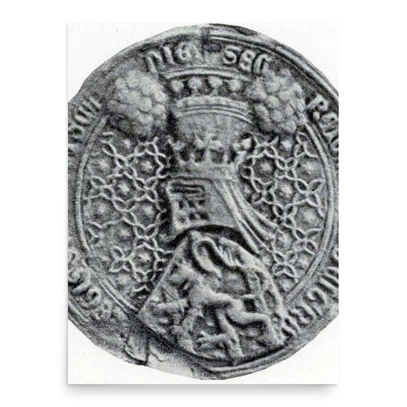 Eric XII of Sweden poster print, in size 18x24 inches.