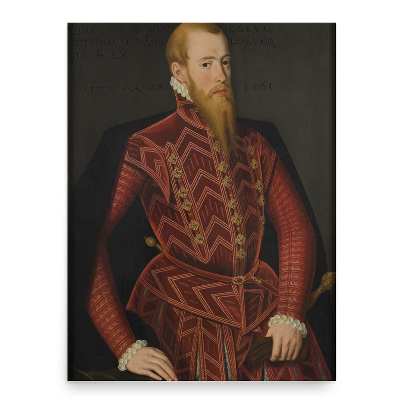 Eric XIV of Sweden poster print, in size 18x24 inches.