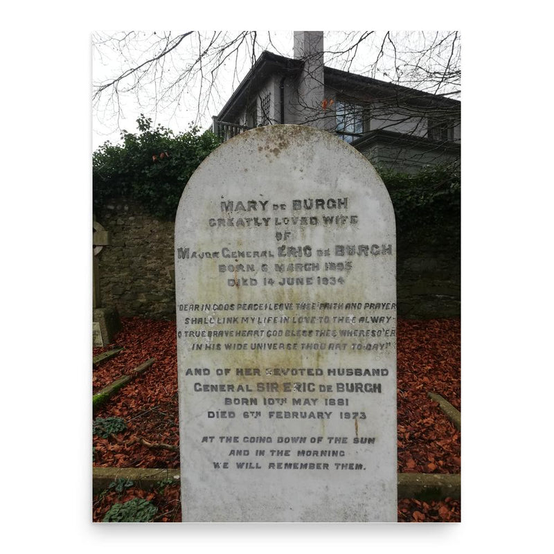 Eric de Burgh poster print, in size 18x24 inches.