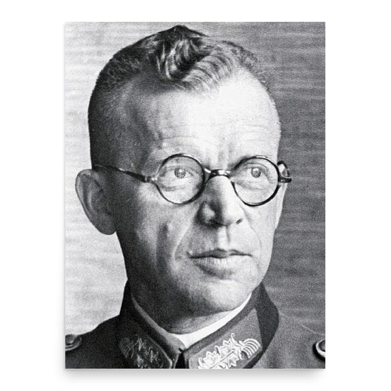 Erich Fellgiebel poster print, in size 18x24 inches.