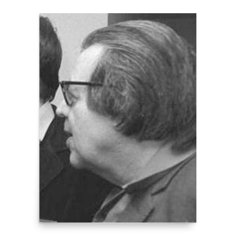 Erich Fried poster print, in size 18x24 inches.