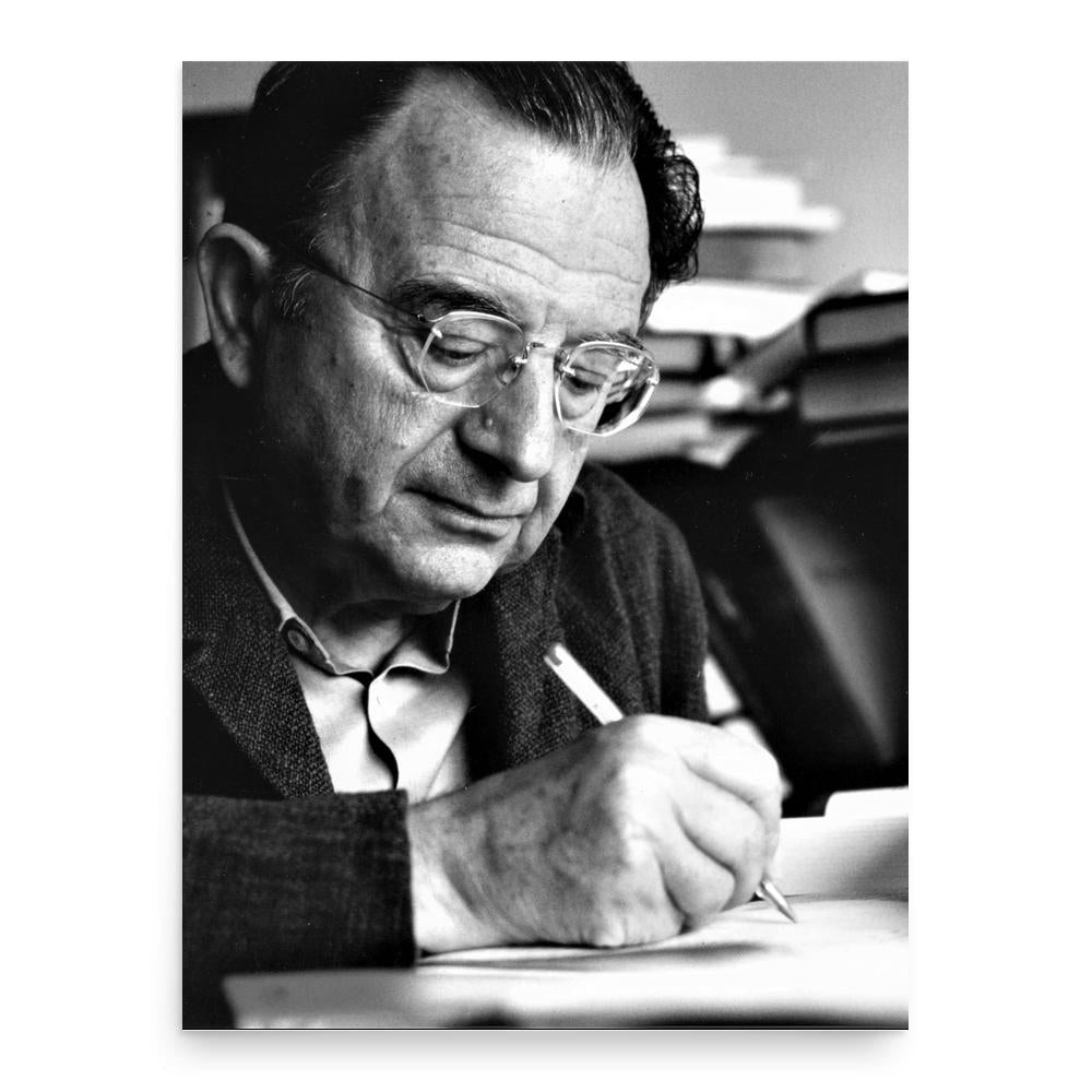 Erich Fromm poster print, in size 18x24 inches.