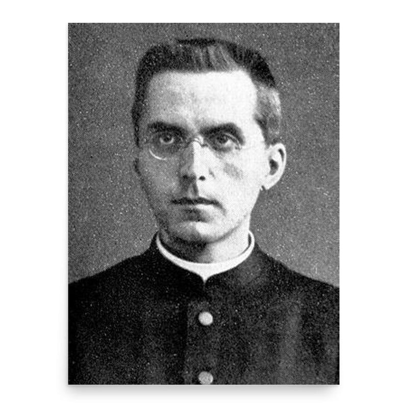 Erich Przywara poster print, in size 18x24 inches.