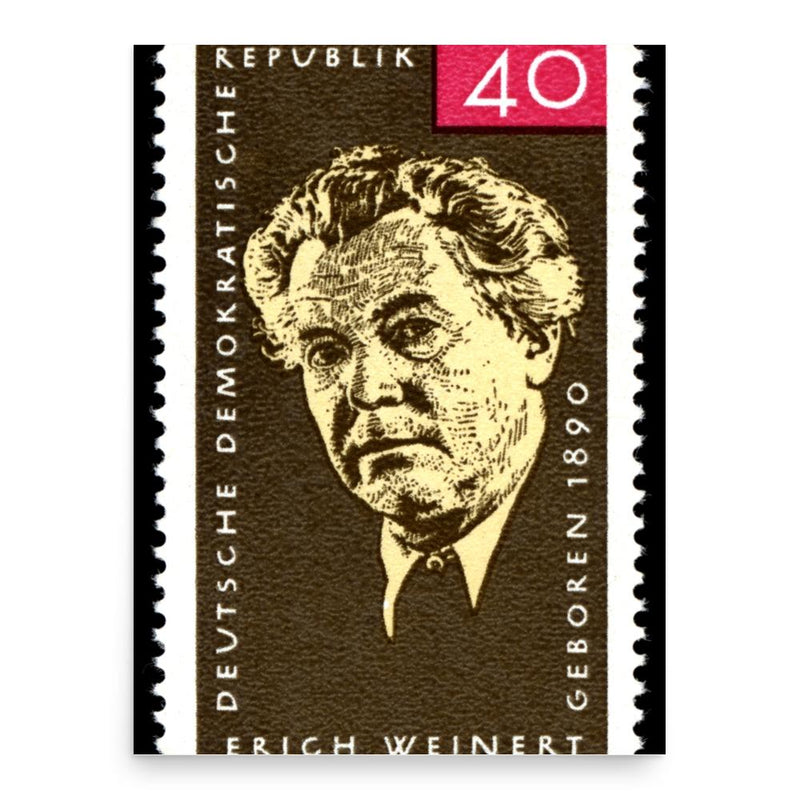 Erich Weinert poster print, in size 18x24 inches.