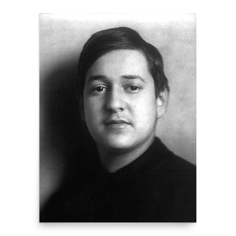 Erich Wolfgang Korngold poster print, in size 18x24 inches.