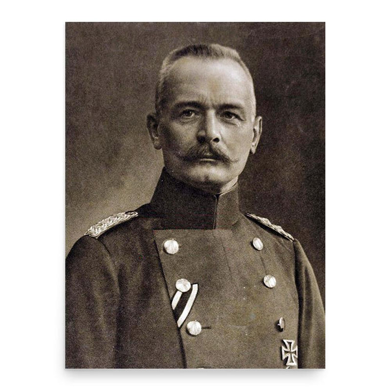 Erich von Falkenhayn poster print, in size 18x24 inches.