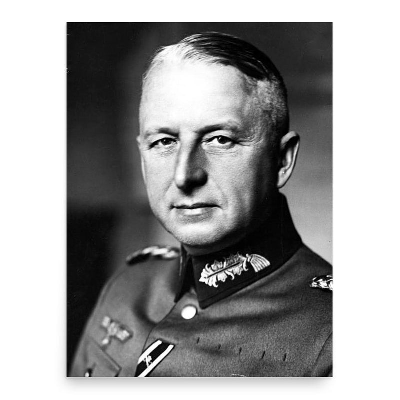 Erich von Manstein poster print, in size 18x24 inches.
