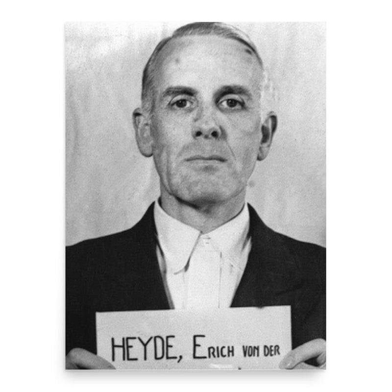 Erich von der Heyde poster print, in size 18x24 inches.