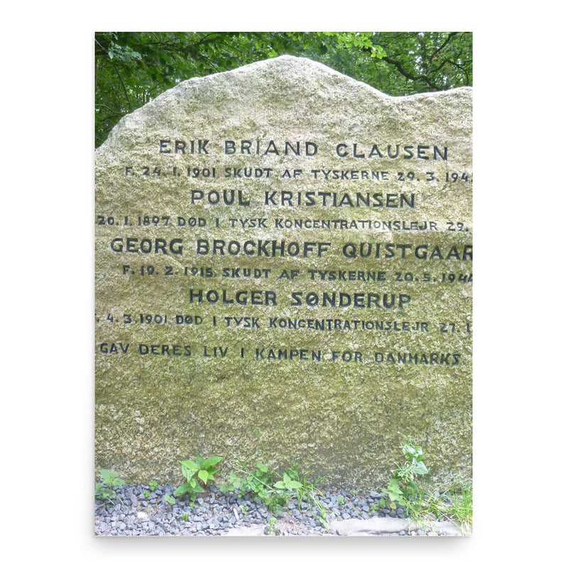 Erik Briand Clausen poster print, in size 18x24 inches.