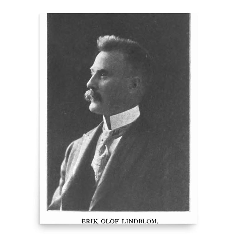 Erik Lindblom poster print, in size 18x24 inches.