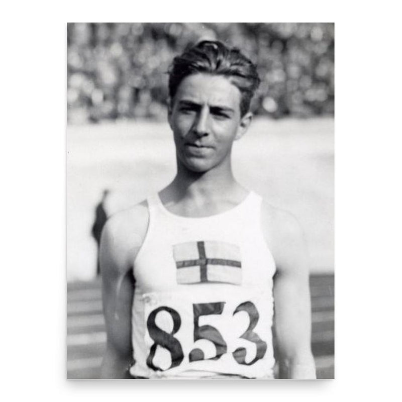 Erik Lundqvist poster print, in size 18x24 inches.