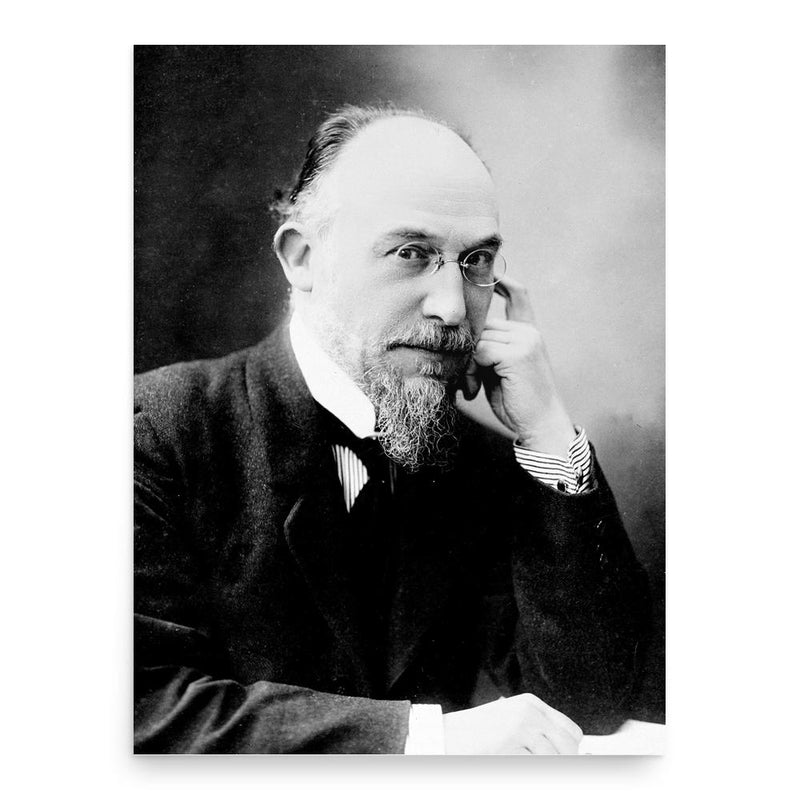 Erik Satie poster print, in size 18x24 inches.