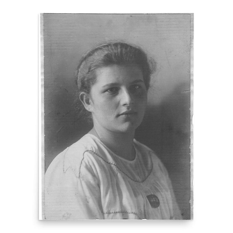 Erika Heymann poster print, in size 18x24 inches.