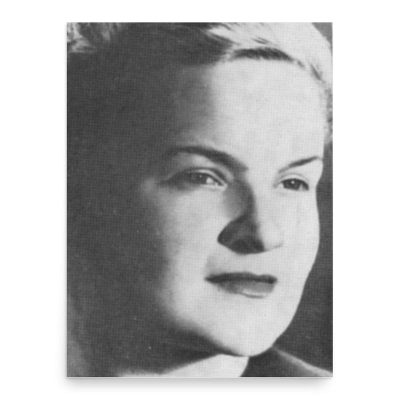 Erika von Brockdorff poster print, in size 18x24 inches.