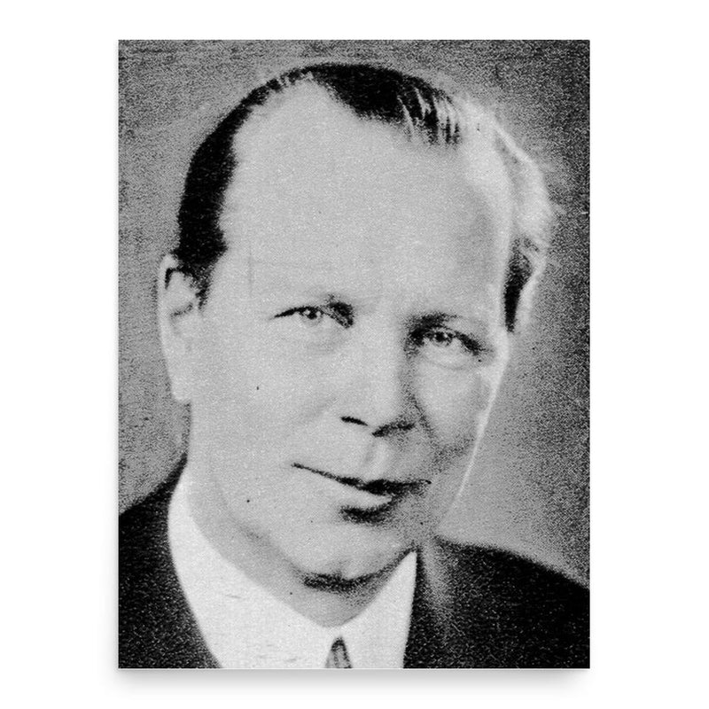 Erkki Karu poster print, in size 18x24 inches.