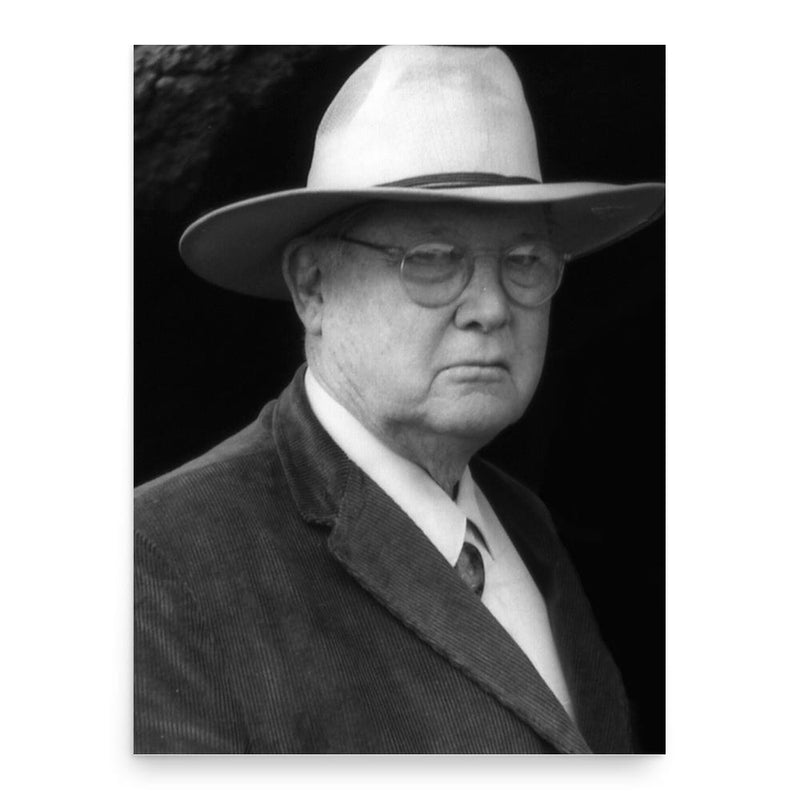 Erle Stanley Gardner poster print, in size 18x24 inches.