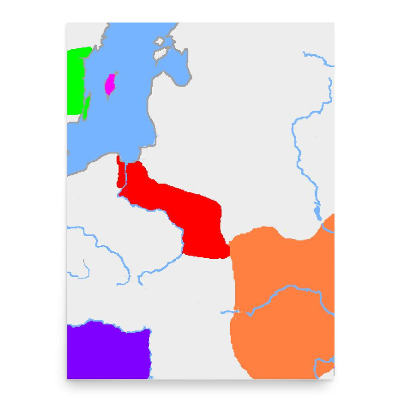 Ermanaric poster print, in size 18x24 inches.