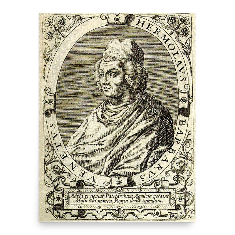 Ermolao Barbaro poster print, in size 18x24 inches.