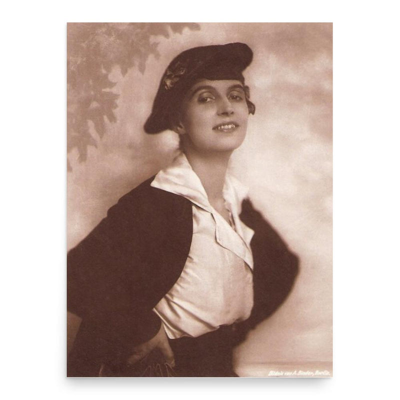 Erna Morena poster print, in size 18x24 inches.