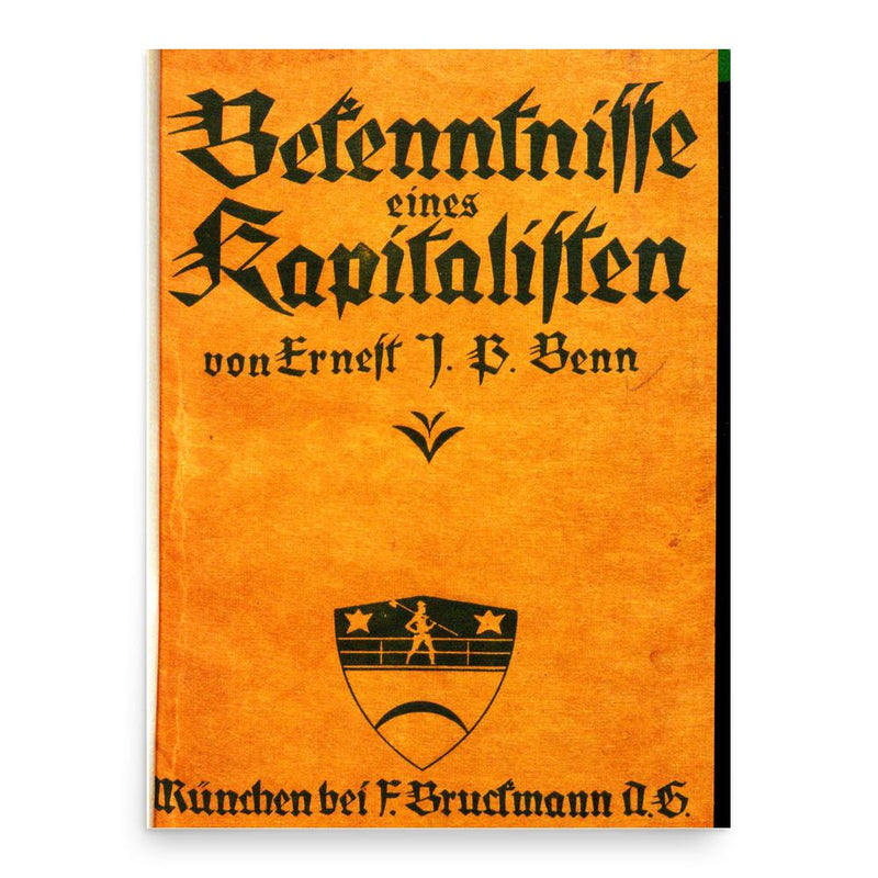 Ernest Benn poster print, in size 18x24 inches.