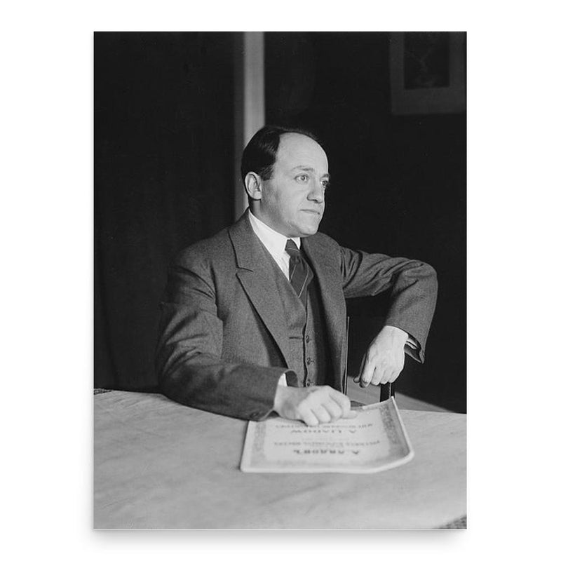 Ernest Bloch poster print, in size 18x24 inches.