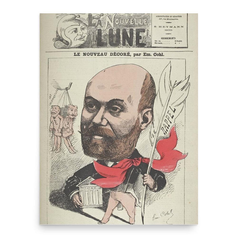 Ernest Blum poster print, in size 18x24 inches.