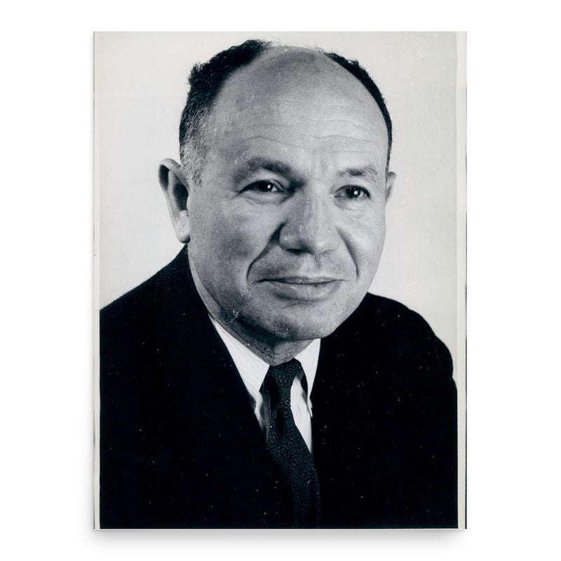 Ernest Borek poster print, in size 18x24 inches.