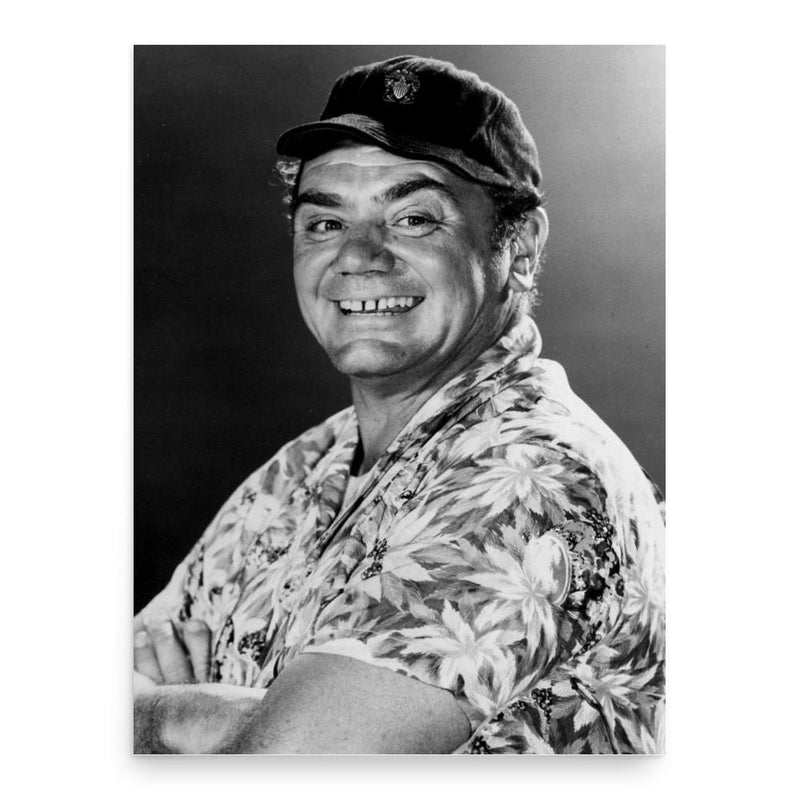 Ernest Borgnine poster print, in size 18x24 inches.